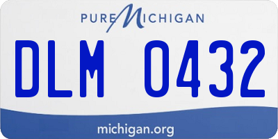 MI license plate DLM0432