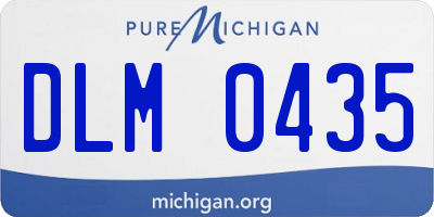 MI license plate DLM0435