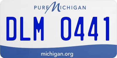 MI license plate DLM0441
