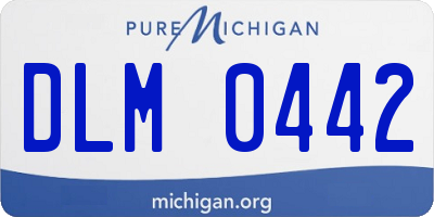 MI license plate DLM0442