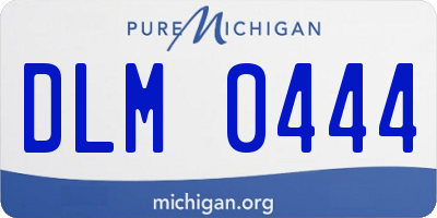 MI license plate DLM0444