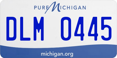 MI license plate DLM0445