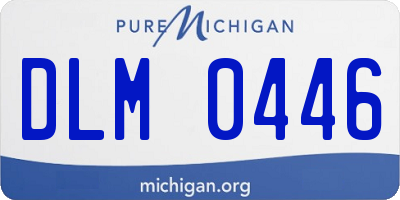 MI license plate DLM0446