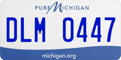 MI license plate DLM0447