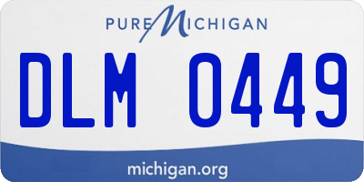 MI license plate DLM0449