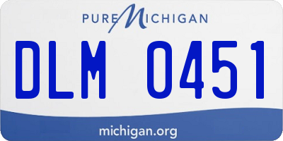 MI license plate DLM0451