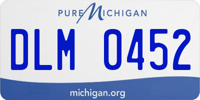 MI license plate DLM0452