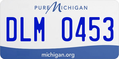 MI license plate DLM0453