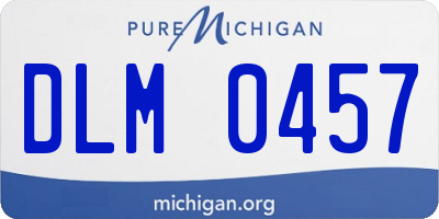 MI license plate DLM0457