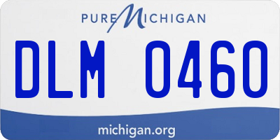 MI license plate DLM0460
