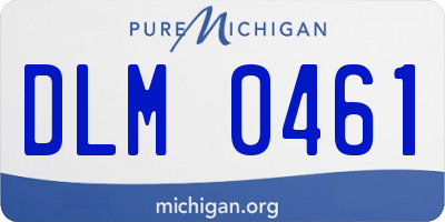 MI license plate DLM0461