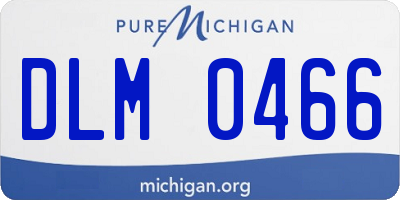 MI license plate DLM0466