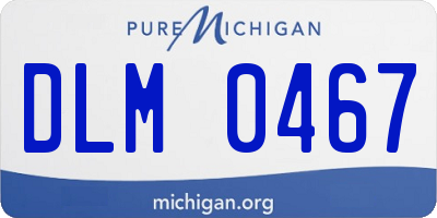 MI license plate DLM0467