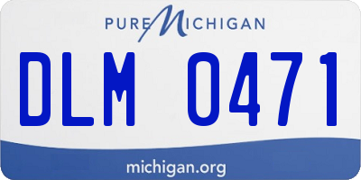 MI license plate DLM0471
