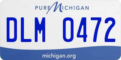MI license plate DLM0472