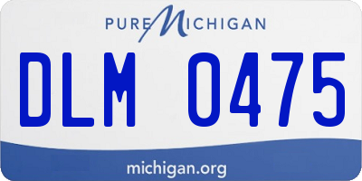 MI license plate DLM0475