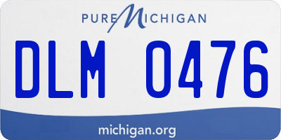 MI license plate DLM0476
