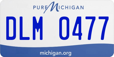 MI license plate DLM0477