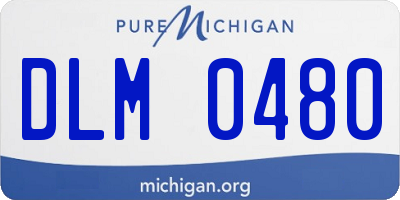 MI license plate DLM0480