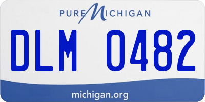 MI license plate DLM0482
