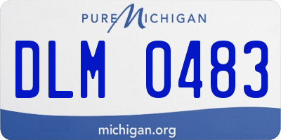 MI license plate DLM0483