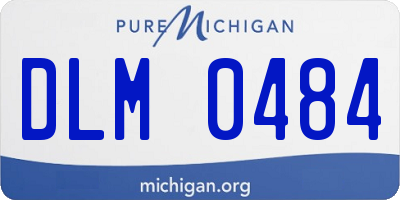 MI license plate DLM0484