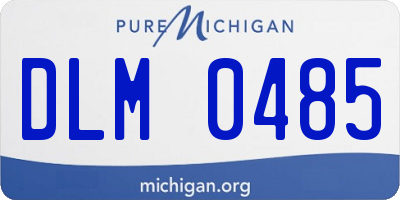 MI license plate DLM0485