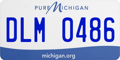 MI license plate DLM0486