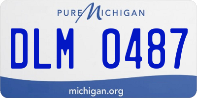 MI license plate DLM0487