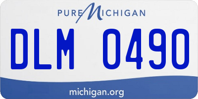 MI license plate DLM0490