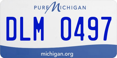 MI license plate DLM0497