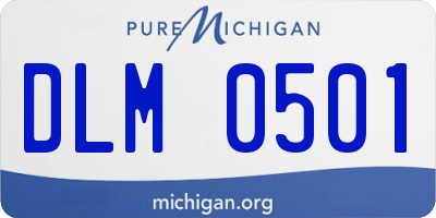 MI license plate DLM0501