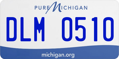 MI license plate DLM0510