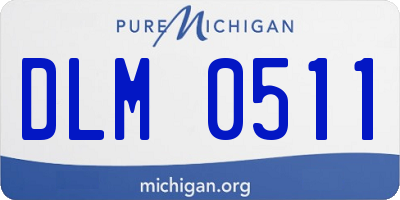 MI license plate DLM0511