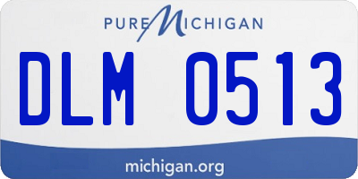 MI license plate DLM0513