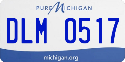 MI license plate DLM0517