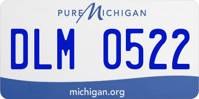 MI license plate DLM0522