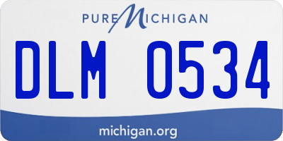 MI license plate DLM0534