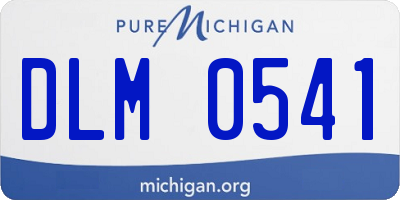 MI license plate DLM0541
