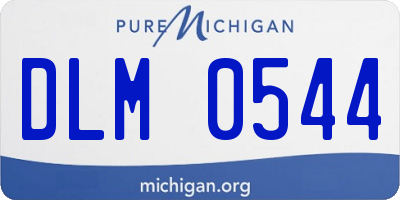 MI license plate DLM0544