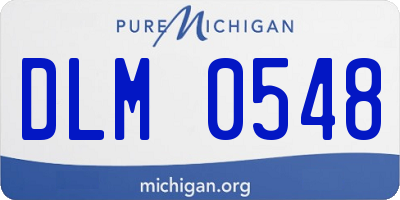 MI license plate DLM0548