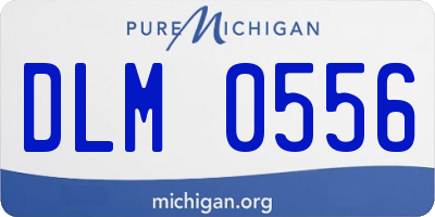 MI license plate DLM0556