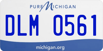 MI license plate DLM0561