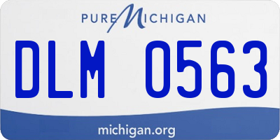 MI license plate DLM0563