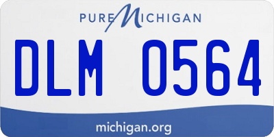 MI license plate DLM0564