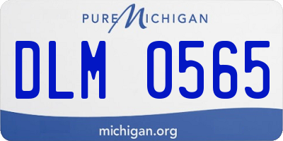 MI license plate DLM0565