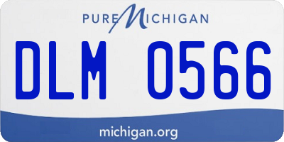 MI license plate DLM0566
