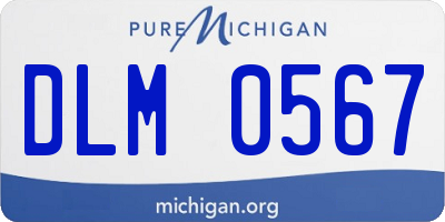 MI license plate DLM0567
