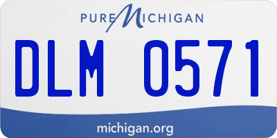 MI license plate DLM0571