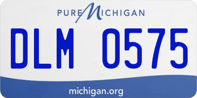 MI license plate DLM0575